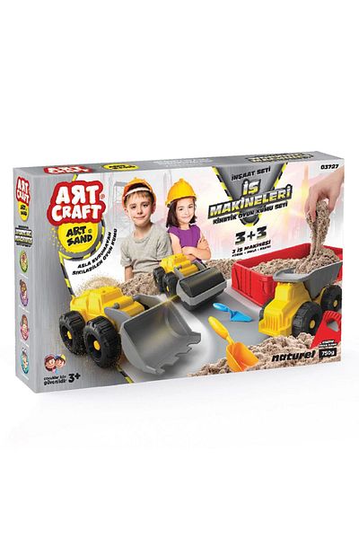 TOYFEST مجموعة رمل 750 جرام - آلات العمل