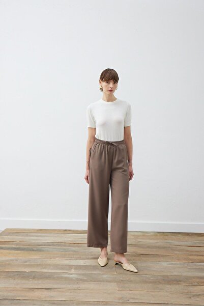 TERZİ DÜKKANI Rina Krep Ελαστικό Φαρδύ Παντελόνι - Etup