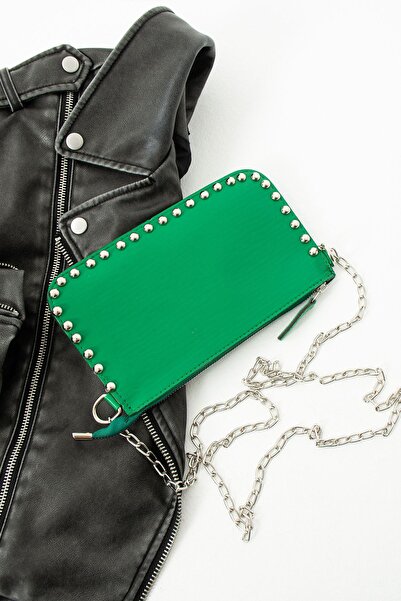 İAMBTŞY Geantă crossbody pentru fetiță, cu lanț cu margele, pentru femei