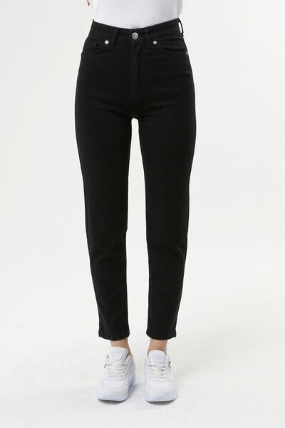 DRC trend Ženske crne mom farmerke