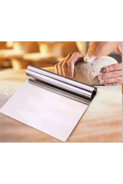 hediyehobihersey 15 Cm Steel Spatula - Dough and Pastry Scraper, Chocolate and Cream Straightener