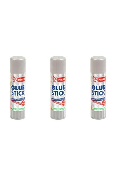 Mikro 40 Gr. Glue Katı Stick Yapıştırıcı 3 Adet