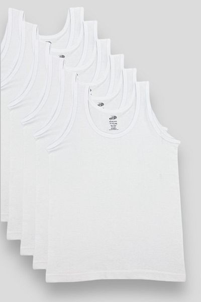 Belyy Socks Pack of 6 100% Cotton White Colored Children's Undershirt
