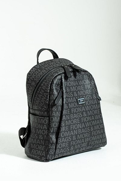 FiONA BAG Black Women's Backpack 6 Compartment Bag
