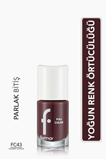 Flormar Yoğun Pigmentli Parlak Oje- Full Color Nail Enamel- Fc43 Chunky Cocoa -8690604379965