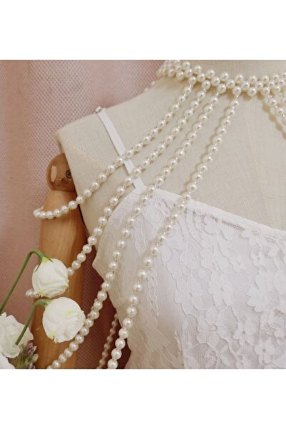 es moda shop Sindy el yapımı inci vücut kolyesi