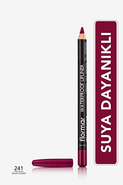 Flormar Waterproof Lipliner - Suya Dayanıklı Dudak Kalemi No:241 Sour Cherry 1.14 g 8690604567553