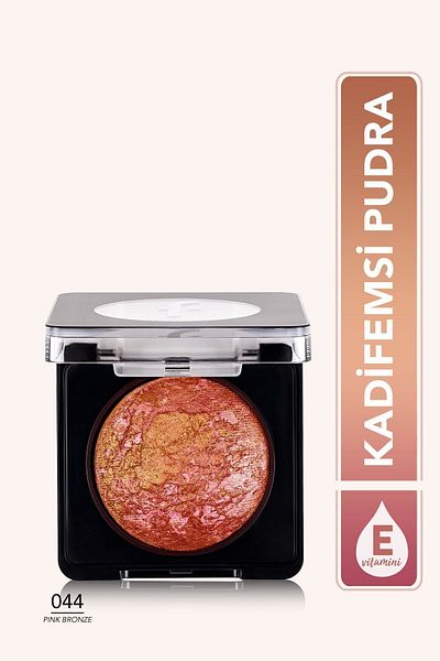 Flormar Sparkling Baked Blush - Baked Blush-on - 044 Pink Rose -8682536051446