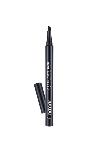 Flormar Cut Point Graphic Eye Liner (black) - Graphic Eyeliner - 001 Black -8690604478507
