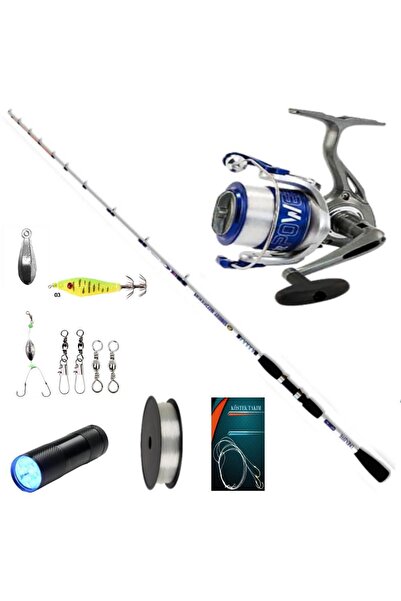 LİNEAEFFE Lineaeffe Squıddy 1,60 Mt 50-100 gr - Vigor Power 6000 Tekne Olta Seti