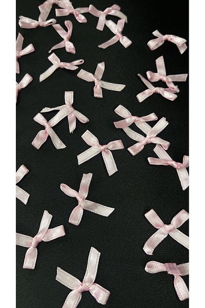 Ozpas Pink Satin Small Bow - 50 Pieces
