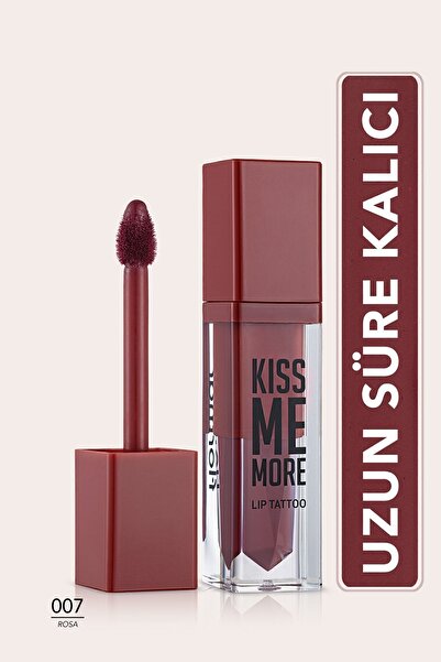 Flormar Uzun Süre Kalıcı Mat Ruj (GÜL KURUSU) - Kiss Me More Lip Tattoo - 007 Rosa - 8690604572878