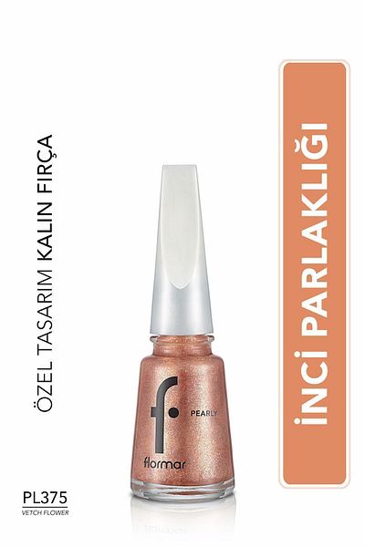 Flormar Sedefli Parlak Oje (KAHVE) - Pearly Nail Enamel - Pl375 Vetch Flower - 8682536035491