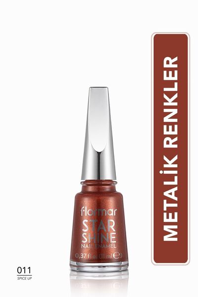 Flormar Metalik Parlak Oje - Star Shine Nail Enamel - 011 Spıce Up-8682536005678