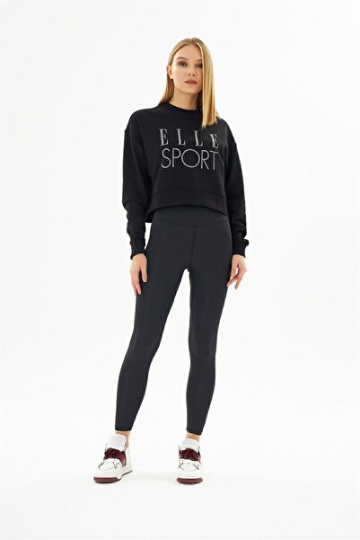 ELLE Sport Reflektör Kadın Crop Sweatshirt
