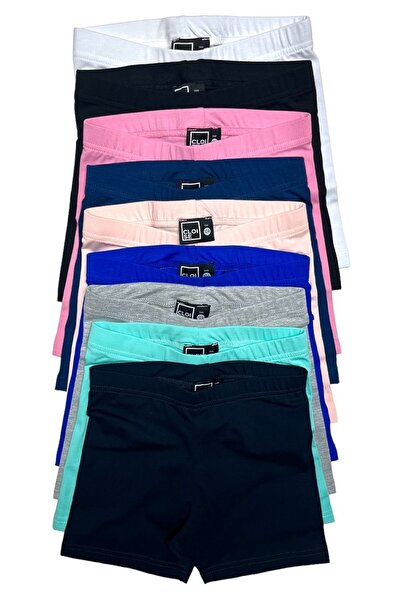 Cloise Pantaloni scurți albi pentru copii, din bumbac și lycra, elastici