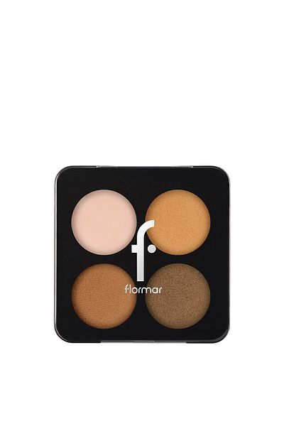 Flormar Bronze Goddess Color Eyeshadow Palette - Matte & Shimmery Eyeshadow Palette - 003