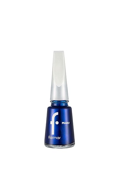 Flormar Shiny Nail Polish Pearlescent - Deep Blue Pearly Nail Enamel - Pl433 - 8682536035606