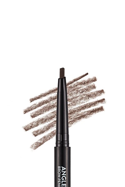 Flormar İki Uçlu Açılı Kaş Kalemi ve Kaş Fırçası (Koyu Kahve) - Angled Brow Pencil - 004 - 8690604572069