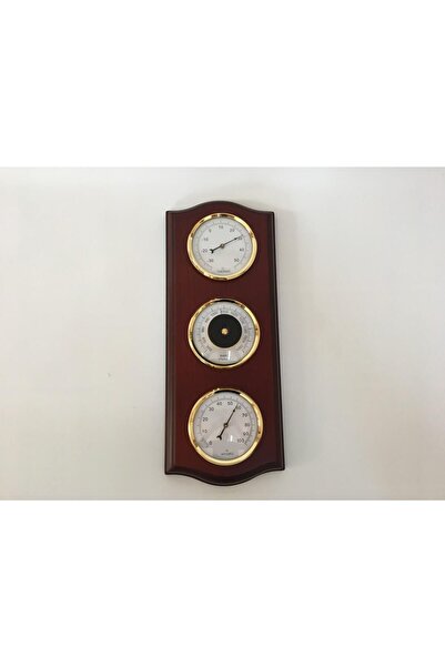 Sealux Barometre Üçlü Takım -termometre, Hygrometre, Barometre Ölçü 30 X 12 Cm