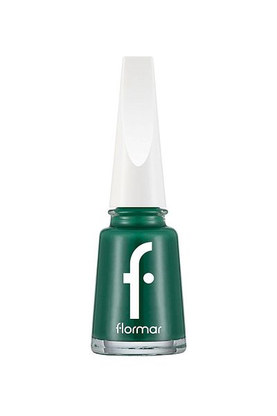 Flormar High Pigmented Shiny Finish Nail Polish - Nail Enamel -538 Always Green- 8682536047814
