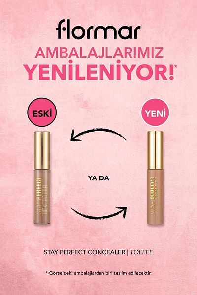 Flormar Stay Perfect Concealer - Natural Finish Concealer, 010 Toffee 8682536085625