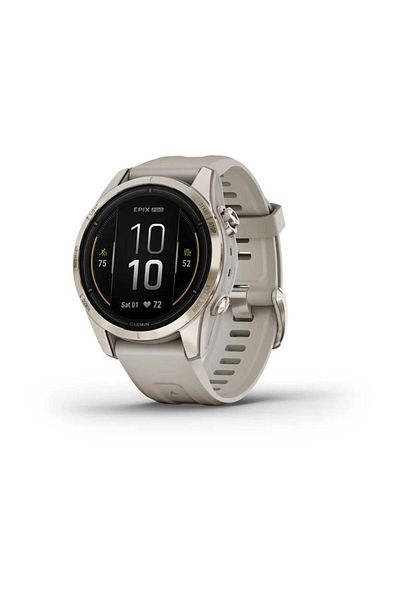 Garmin GARMIN EPIX PRO (GEN 2) SAPPHIRE EDITION- 42MM -SOFT GOLD WITH LIGHT SAND SILICONE BAND