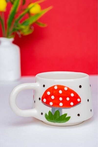İlbay Çini Takı Ceramic mushroom mug