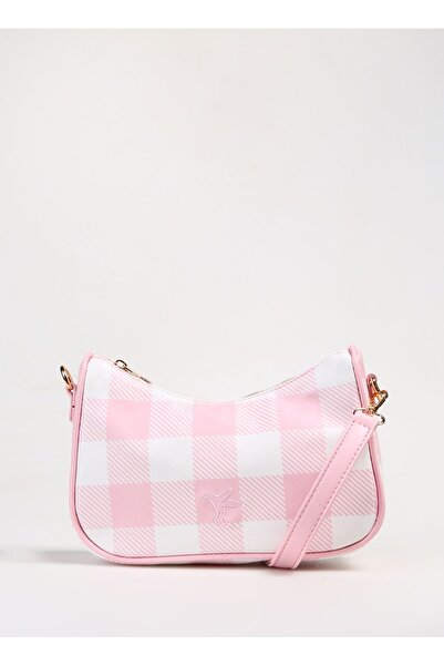 Fabrika Pembe Kadın Omuz Çantası CHECK-MADHU