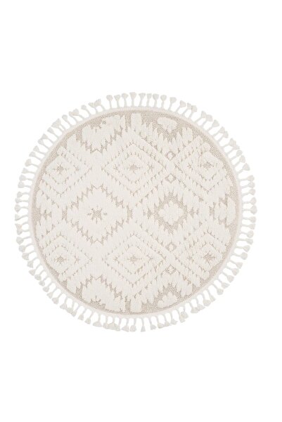 Dolce Vita Halı Jakarta 453 Cotton Yuvarlak Kabartmalı Modern Iskandinav Halı