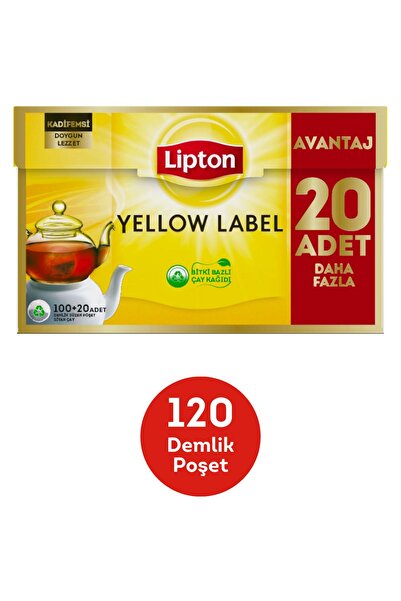 Lipton Yellow Label Demlik Poşet Çay 120li