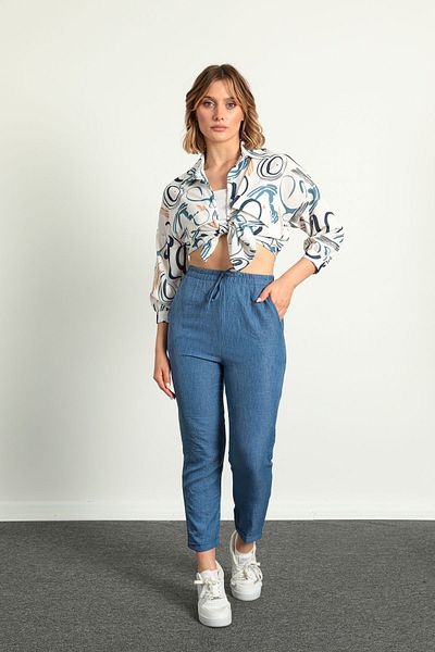 ModaPlaza Pantaloni de in pentru femei