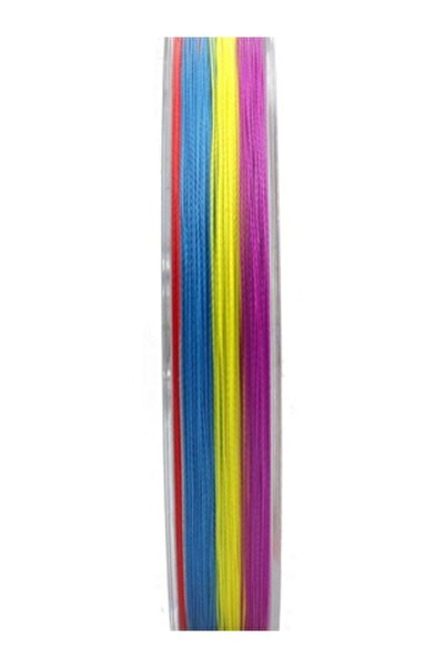 RIKIMARU Rw8 150 Metre,0.40 mm 8 Katlı Multicolour-Çok Renkli- ip Misina 33.6...