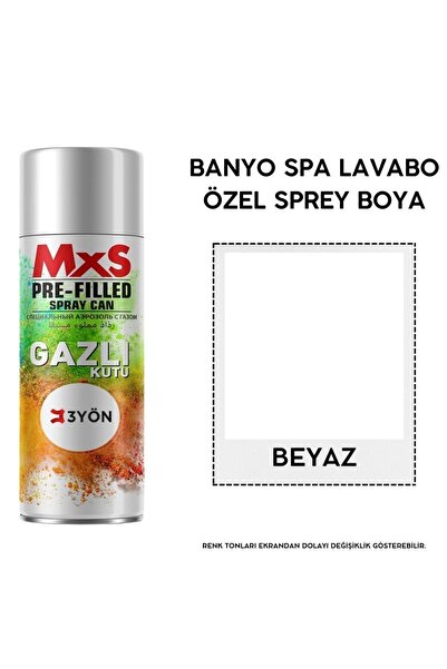 3Yön Banyo Spa Jakuzi Lavabo Suya Dayanıklı Özel Sprey Boya 400ML