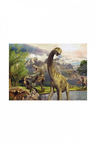 Blue Focus 1000 Piece Puzzle - World of Dinosaurs (World of Dinosaurs)