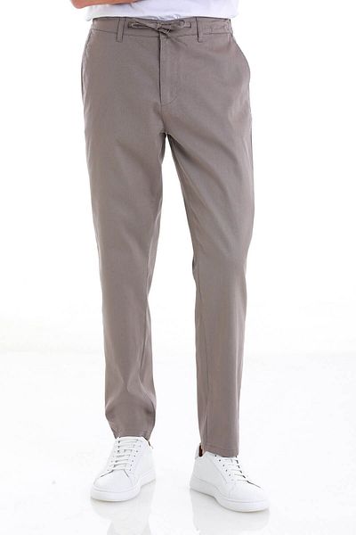 Hatemoğlu Παντελόνι Jogger με ίσια πλαϊνή τσέπη Mink Dynamic Fit