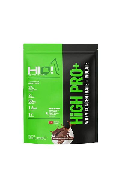 HIQ NUTRITION Hıq Hıgh Pro 510Gr Double Milk Chocolate Flavored