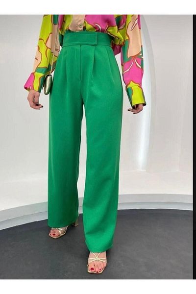 SU SHE High Waist Wander's Palazzo Trousers - Wide Leg