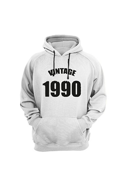 WİDİ 1990 Друкований вінтажний ретро бавовняний світшот - Regular Fit