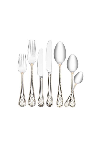 KORKMAZ Lidya 89 Parça Gold Çatal Kaşık Bıçak Seti