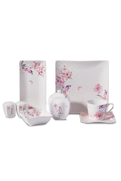 KORKMAZ A8583 Link Collection Square Breakfast Set 30 Pieces