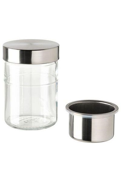 IKEA Dagklar Yogurt Carrying Container, Glass-stainless Steel