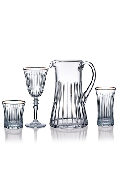 KORKMAZ Lenora Gold 37 Parça Bardak Seti A9211