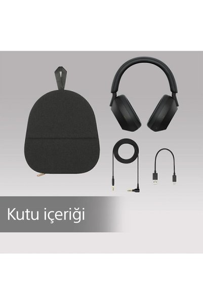 Sony Wh-1000xm5 Tamamen Kablosuz Gürültü Engelleme Özellikli Kulaklık-siyah