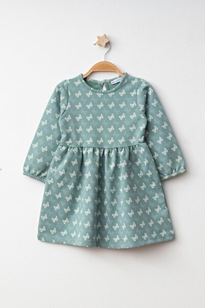 My Hanne Kelebek Desenli Elbise 73517