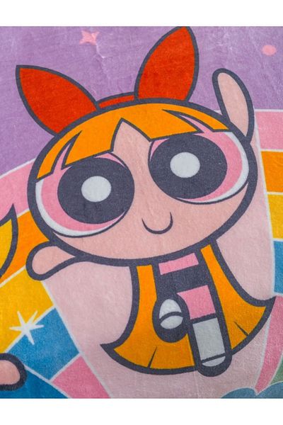 LC Waikiki Παιδική κουβέρτα Powerpuff Girls Light Lilac - 150x200 cm