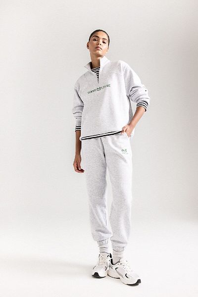 DeFacto Fit Jogger Sweatpants Standard Fit Τυπικό μέγεθος Ελαστική μέση με κορδόνια με τσέπες
