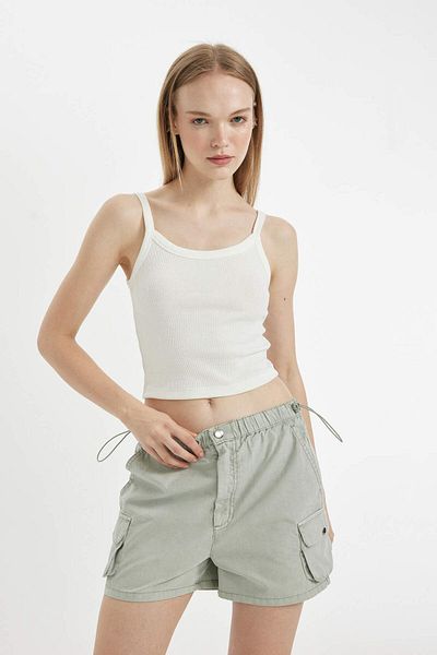 DeFacto Coool Fitted Corded Camisole Basic Tank Top B0563ax24sm