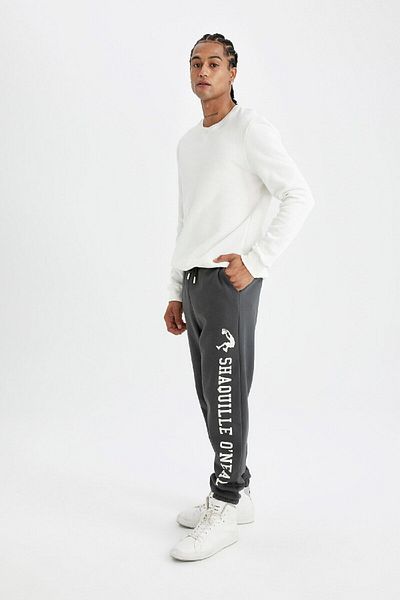 DeFacto Shaquille O'neal Standard Fit Thick Jogger Sweatpants - με τσέπες, μακριά πόδια