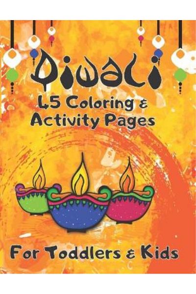 Ingram Diwali 45 Coloring & Activity Pages For Toddlers & Kids
